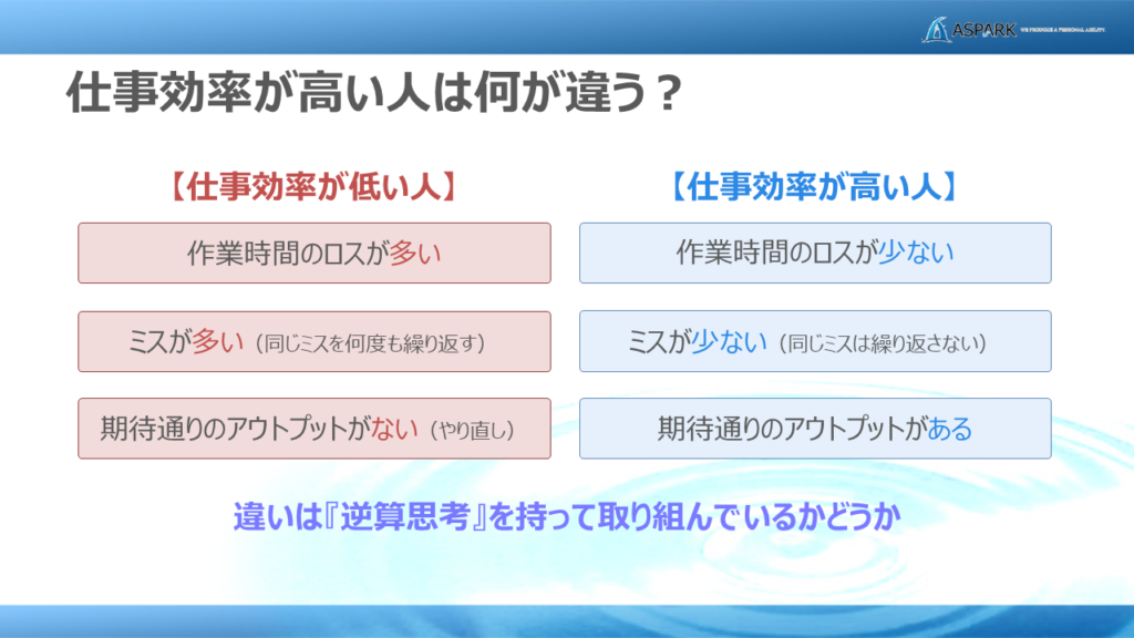 仕事効率アップの秘訣はゴールからの逆算 | アストピ